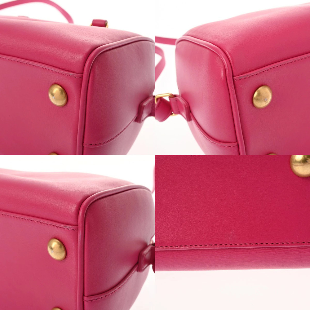 SAINT LAURENT Baby Duffle Shoulder Bag Pink Leather - Picture 6 of 9